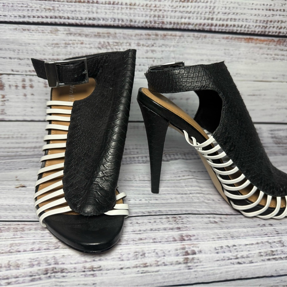 Elegant Black and White Women's Heels